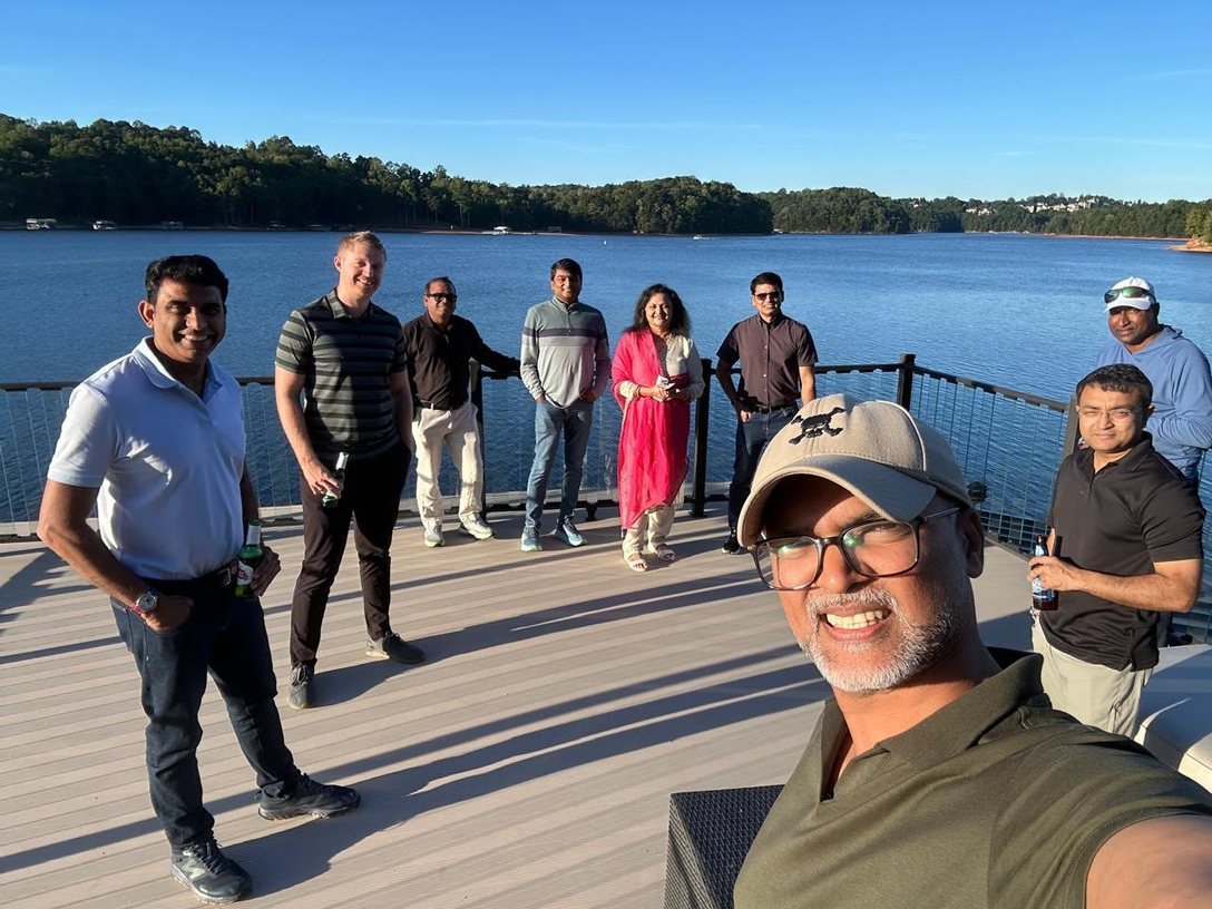 Nanda Kodimyala with founders, investors and technology leaders